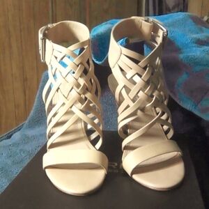 Charles by Charles David women's,Isabel, strappy high heels, nude, size 7.5